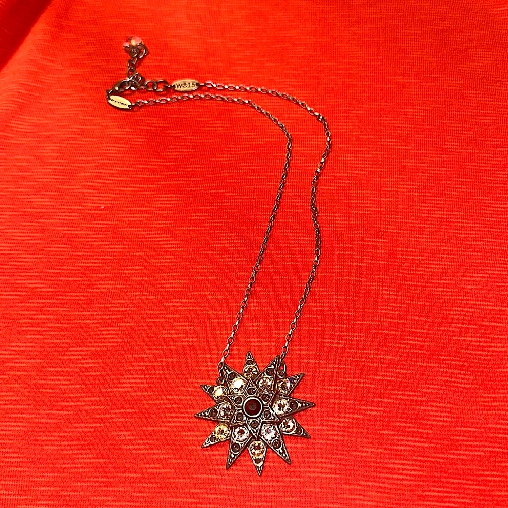 Sabika layered star necklace with variety  crystals from Sabika winter 2015